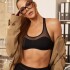 Bra Mesh Low Impact Bra Mujer Black