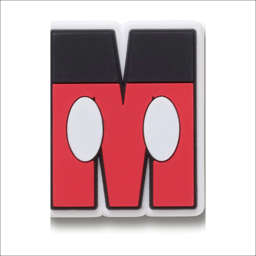 Jibbitz Disney Character Letter M Multicolor