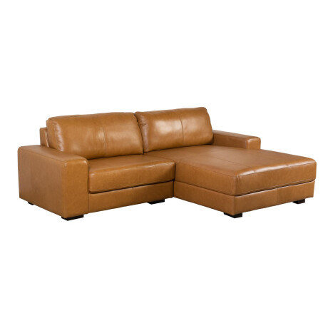 SOFÁ C/CHAISE MÁS DE 4 CUERPOS CUERO-100-NATURAL MARRON PARIS CAMEL