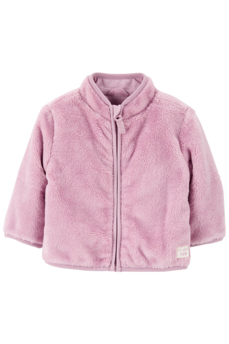 Campera de sherpa, rosada Sin color