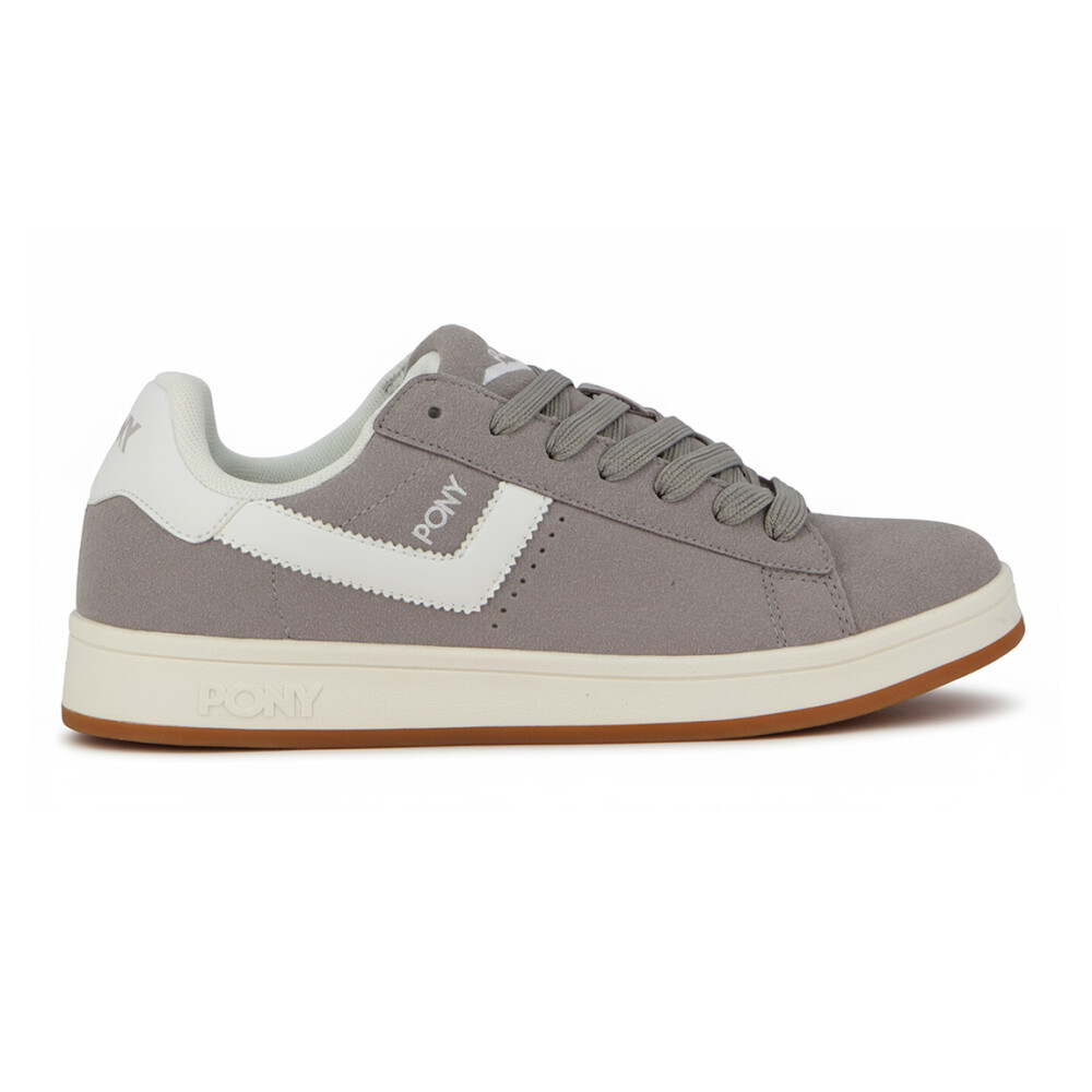 Pony Calzado Lifestyle Square Gamuza Hombre - Gris/Blanco Gris-Blanco