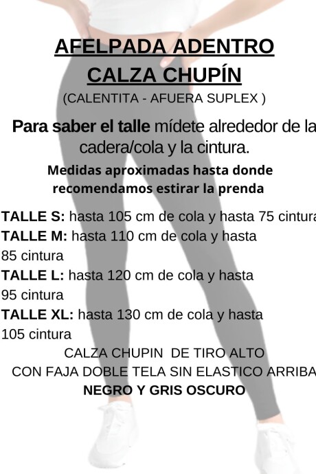 Calza Suplex con felpa adentro Gris oscuro