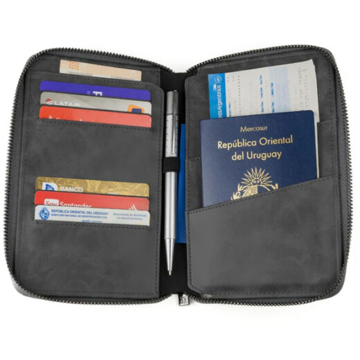 Billetera Baleine Passaport Cover - Gris Billetera Baleine Passaport Cover - Gris