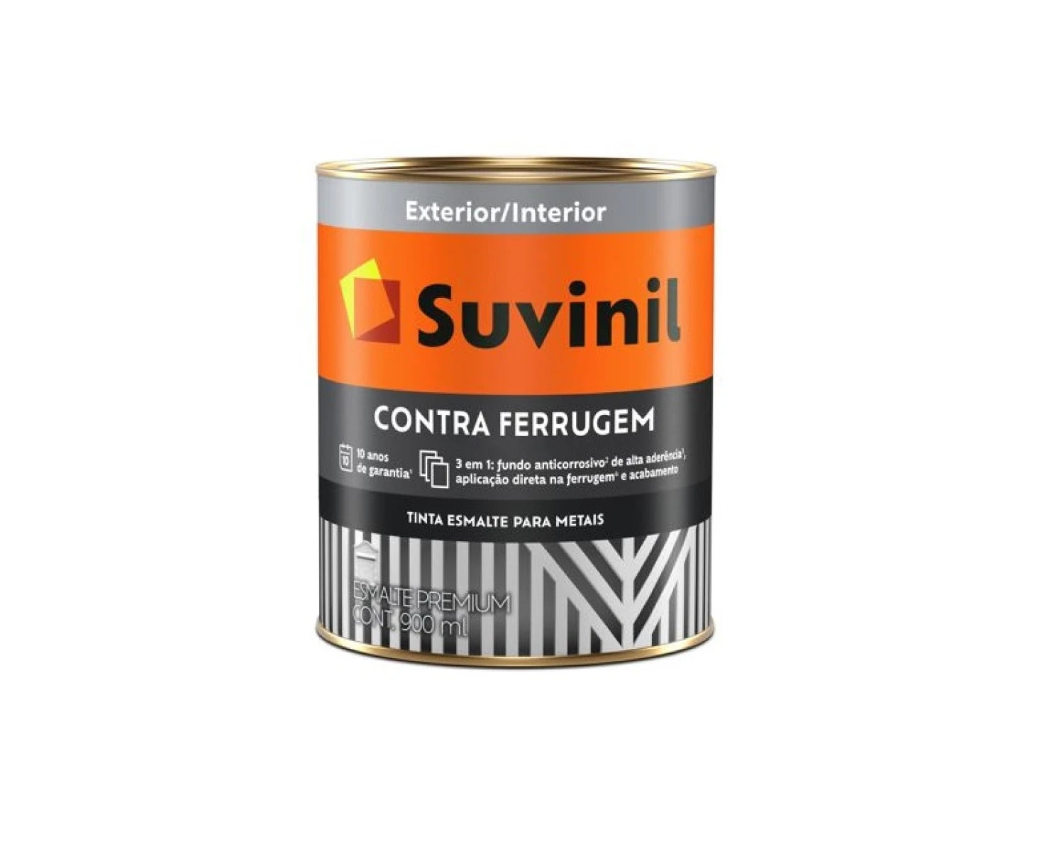 Antióxido 3 en 1 Suvinil 0,9 litros - Gris medio 