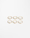 Sets Anillos Strass Set De Anillos - Dorado