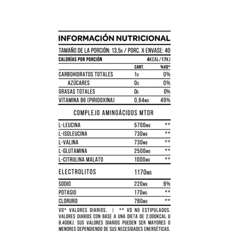 MTOR BCAA 270g Limón Star Nutrition MTOR BCAA 270g Limón Star Nutrition
