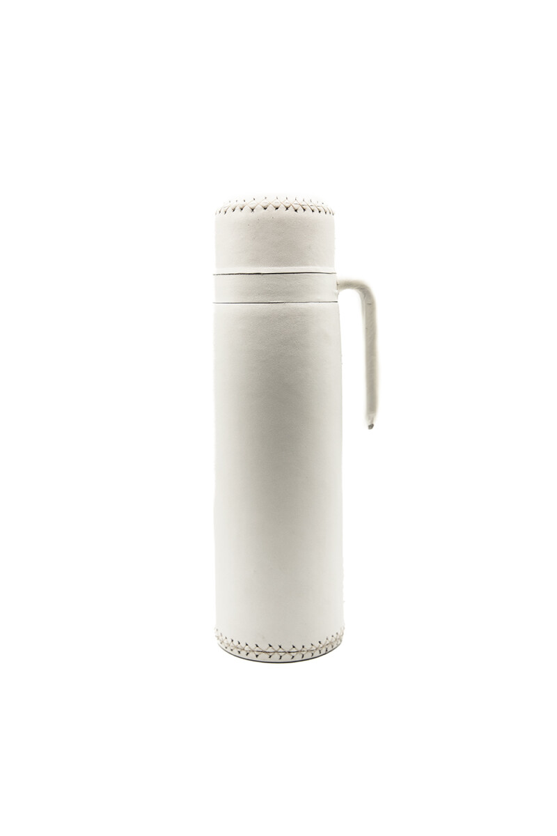 MATE CHARRUA TERMO FORRADO BLANCO
