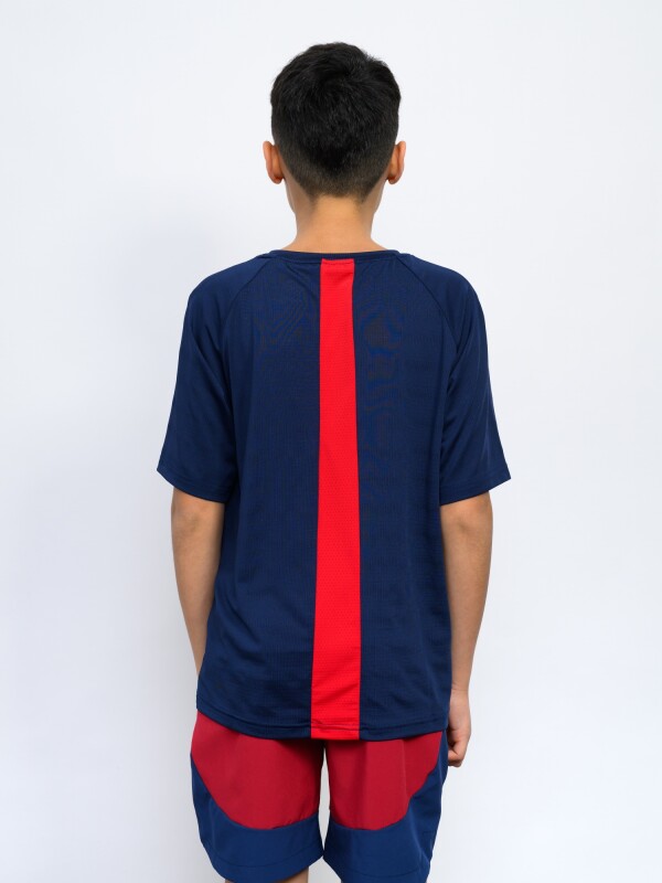 REMERA ORYN Nacional Junior Azul Marino, Rojo, Blanco