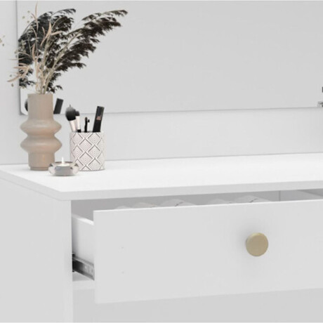 TOCADOR VALENCIA CON ESPEJO Y LUZ LED BLANCO