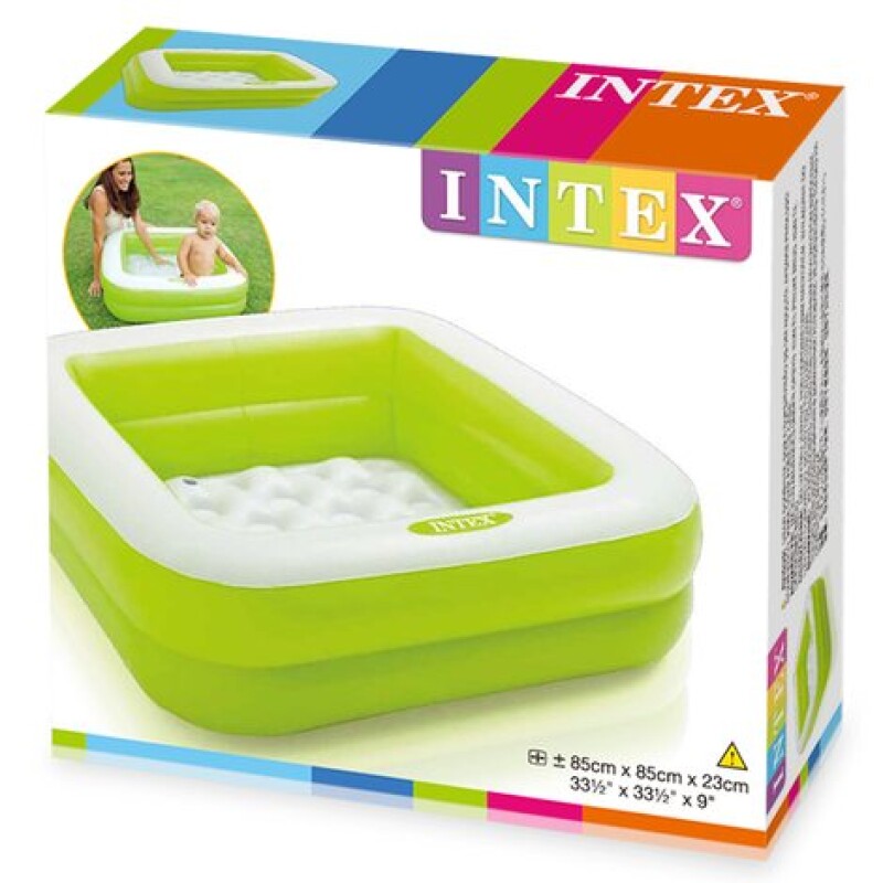 INTEX PISCINA INFANTIL CUADRADA - 85CM X 85CM X 23CM - 57 LTS Intex Piscina Infantil Cuadrada - 85cm X 85cm X 23cm - 57 Lts