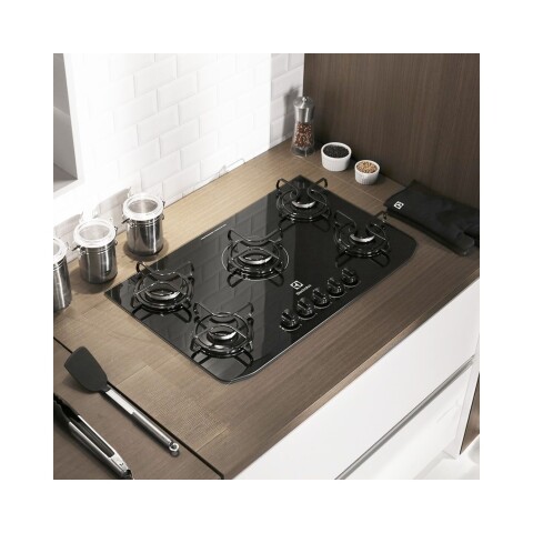Anafe Electrolux KE5TP 5 Hornallas a Gas Vidrio Templado Anafe Electrolux KE5TP 5 Hornallas a Gas Vidrio Templado