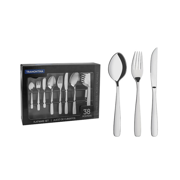 Juego de cubiertos inoxidable 38 piezas "AMAZONAS" -TRAMONTINA TF2394