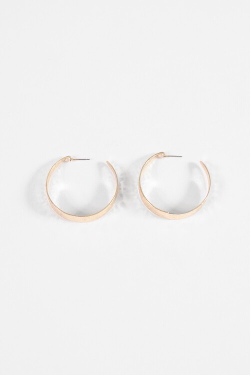 Caravanas con texturas dorado