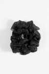 Broche tela strass negro