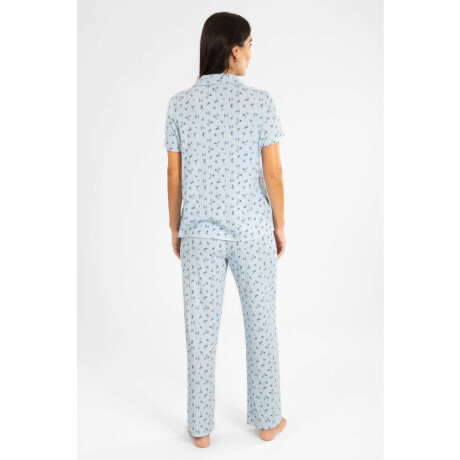 Pijama americano liberty mc Celeste