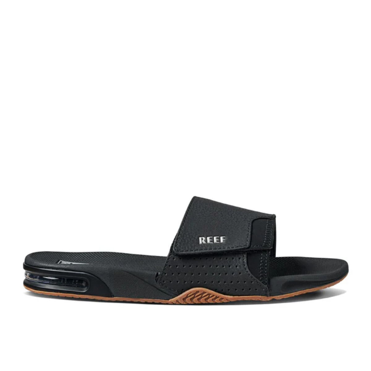 Ojotas Reef Fanning Slide - Negro 