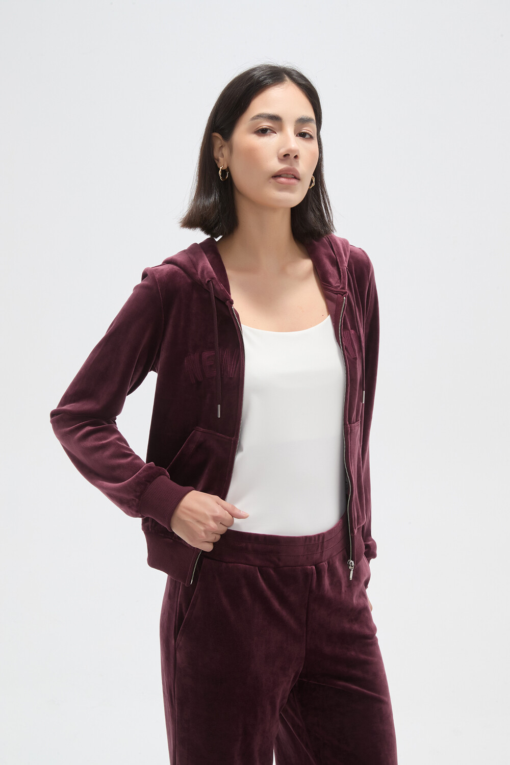 Campera Tanoa Cereza Oscuro