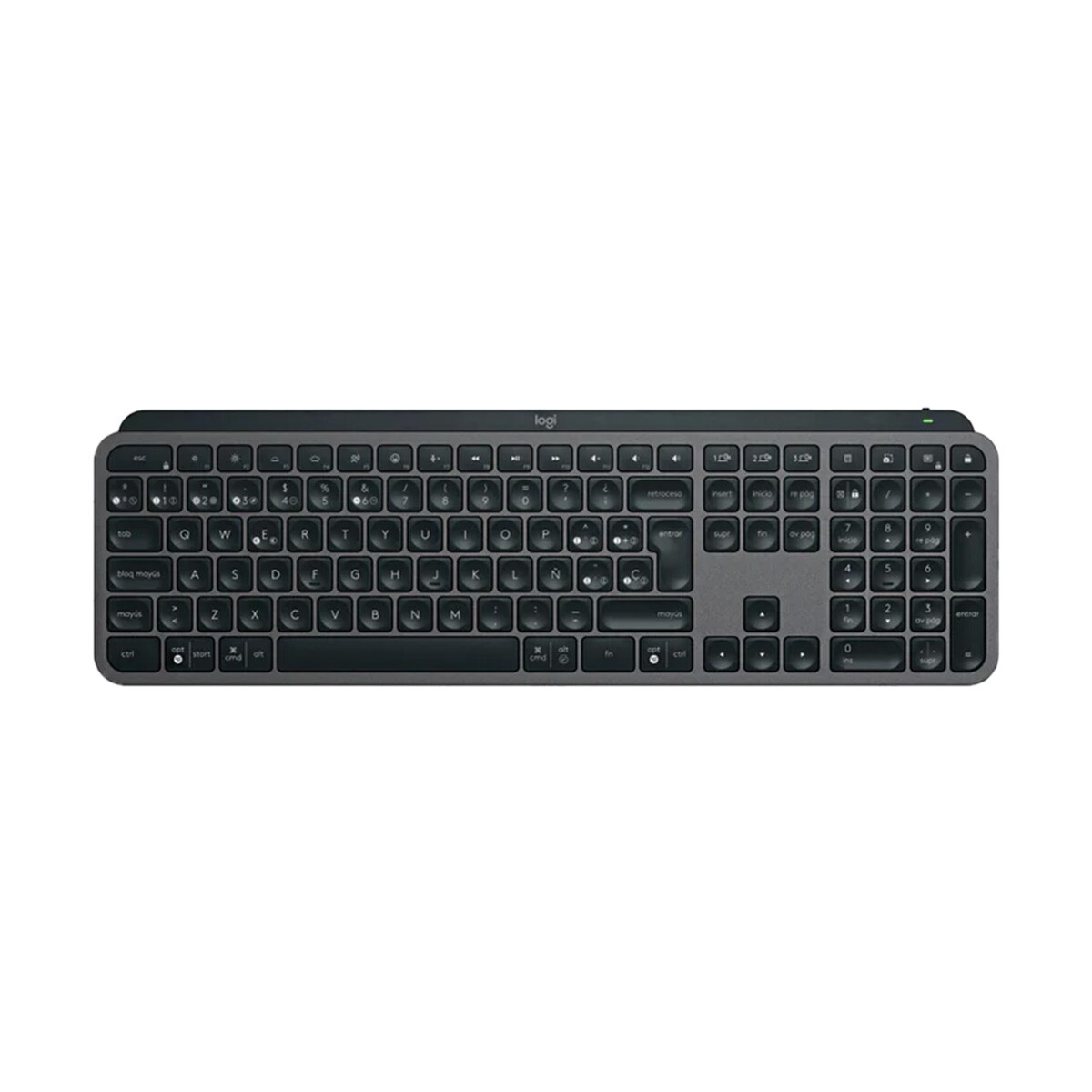 Teclado Inalambrico Logitech MX Keys S Retroiluminado en español Graphite