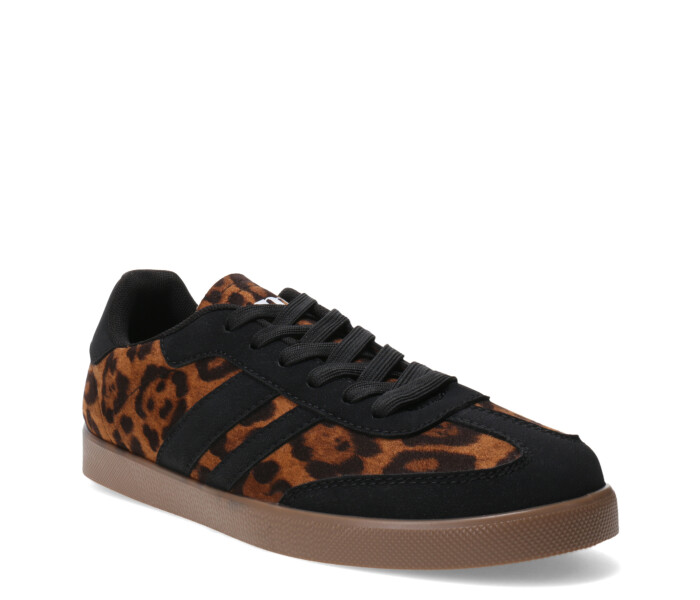 Deportivo BEL acordonado con rayas Animal Print