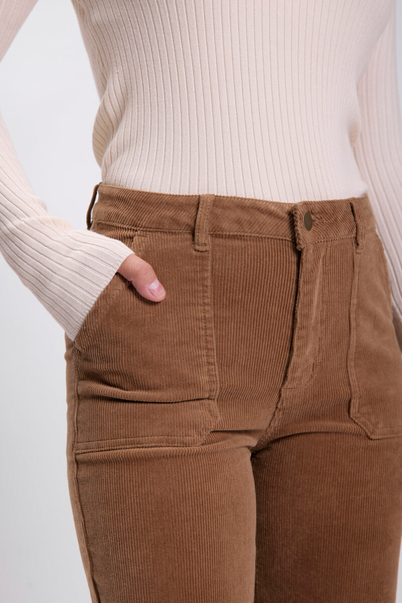 Pantalón pana oxford Tostado