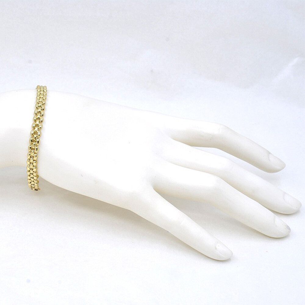Pulsera Estilo Panther En Oro 18K Pulsera Estilo Panther En Oro 18K