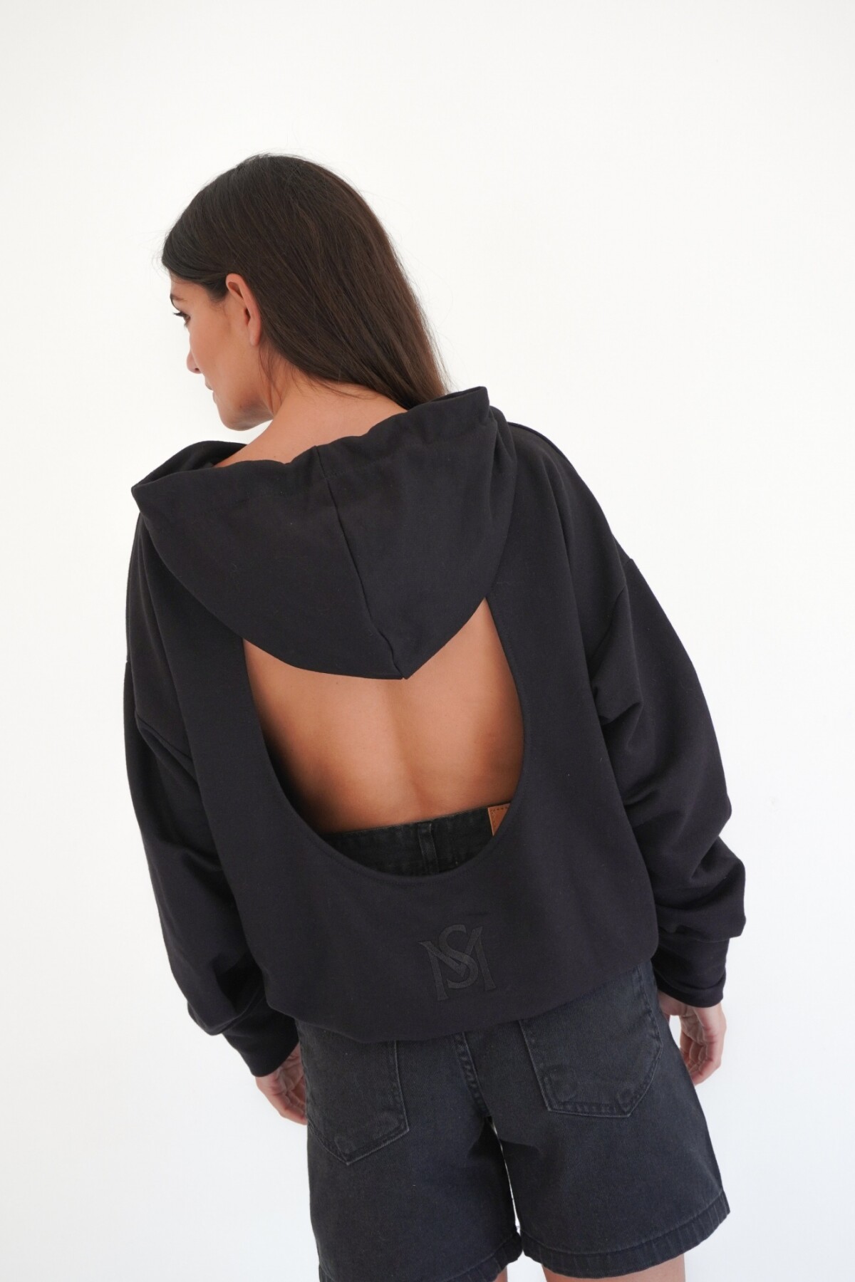 Sweater Backless Negro