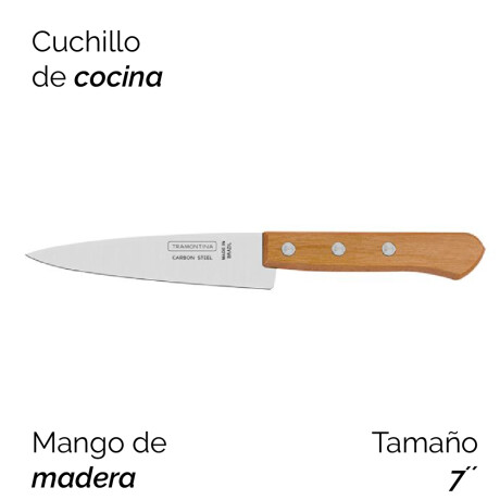 Cuchillo Cocina 7" Carbon Unica