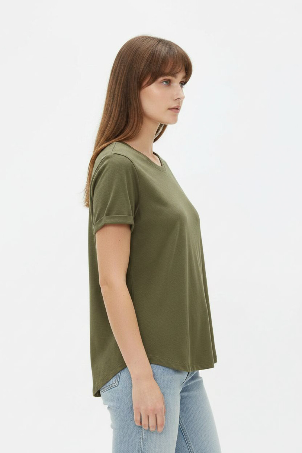Remera Cordata Verde Oliva Oscuro