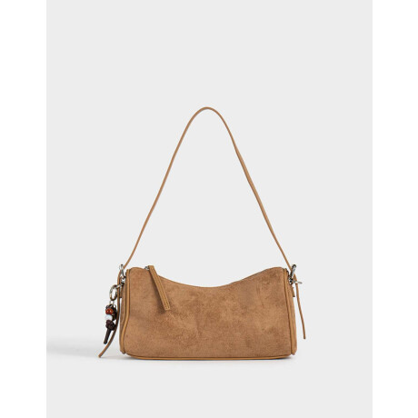 Bandolera Suede Chocolate Marron Camel