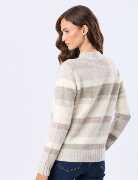 BUZO TEJIDO RAYADO Verde