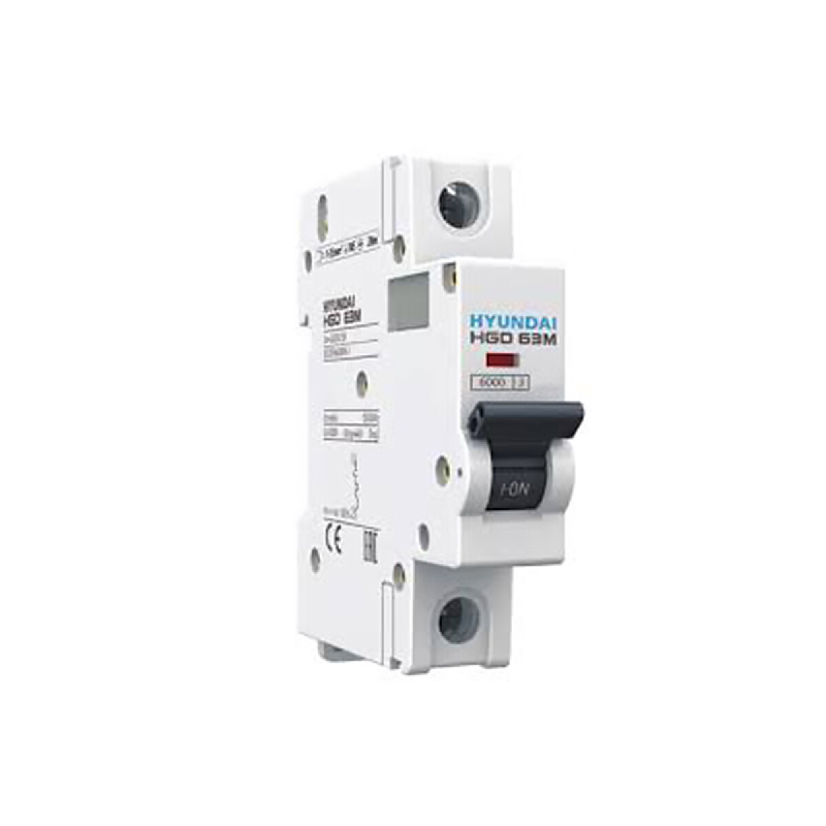 Llave térmica HGD63M din 1P 25A 6kA - HY1525M 