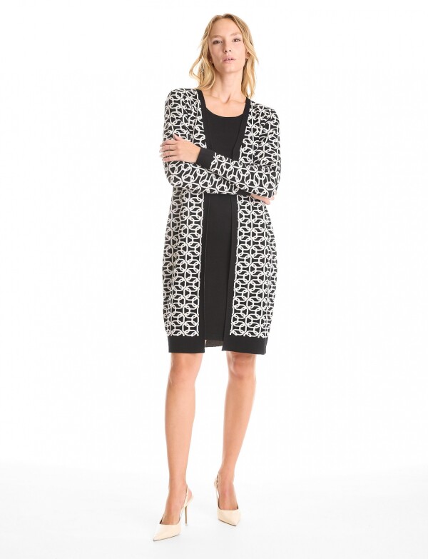 Vestido Twofold NEGRO/BLANCO
