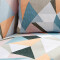 Funda sillón 2 cuerpos estampada Multicolor
