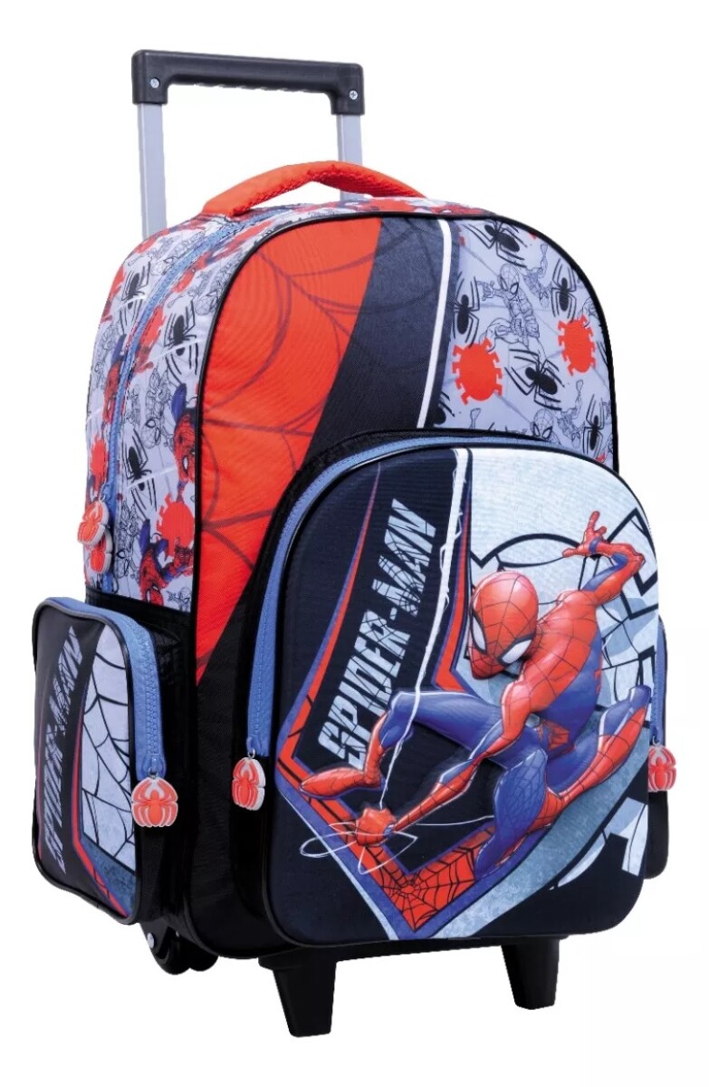 Spiderman - Mochila Con Carro Deluxe Gray Line 45cm 