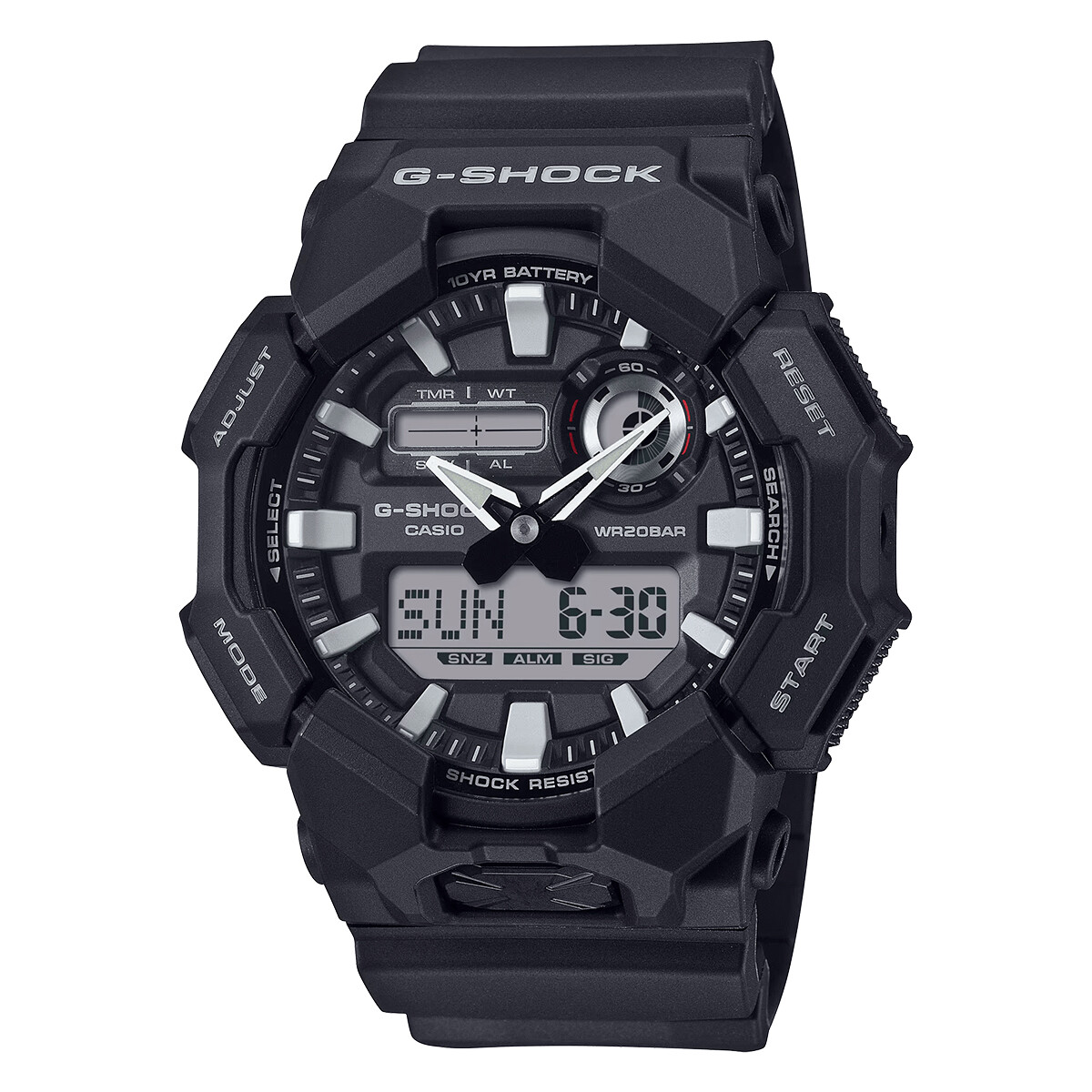 Reloj CASIO G-SHOCK GA010-1ADR en Resina Negro Esfera 52mm 