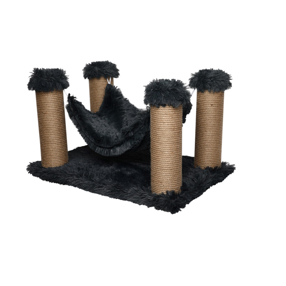 CAT SCRATCHING TREE LONG HAIR TVR60-16 LONG HAIR PLUSH BLACK CAT SCRATCHING TREE LONG HAIR TVR60-16 LONG HAIR PLUSH BLACK