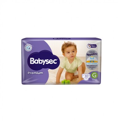 Pañales Babysec Premium Talle G 30 Uds. Pañales Babysec Premium Talle G 30 Uds.