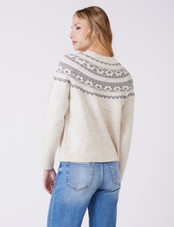 Buzo Perlas Printed CRUDO/MULTI