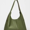 Bolso Tanner en cuero graneado Verde