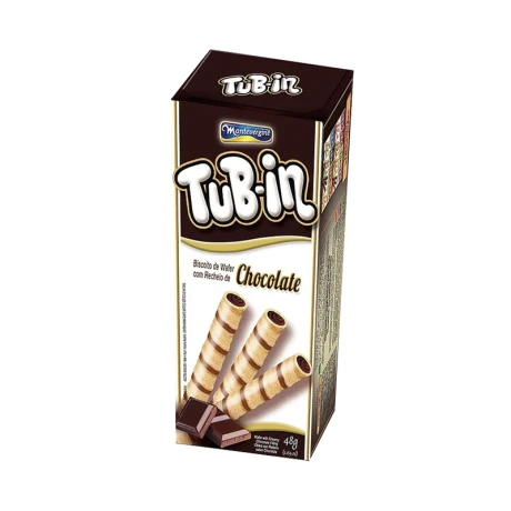 Barquillo TUB-IN 48grs Chocolate
