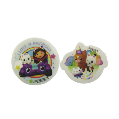 Pack x 2 Goma de Borrar La Casa De Gabby 4 cm U