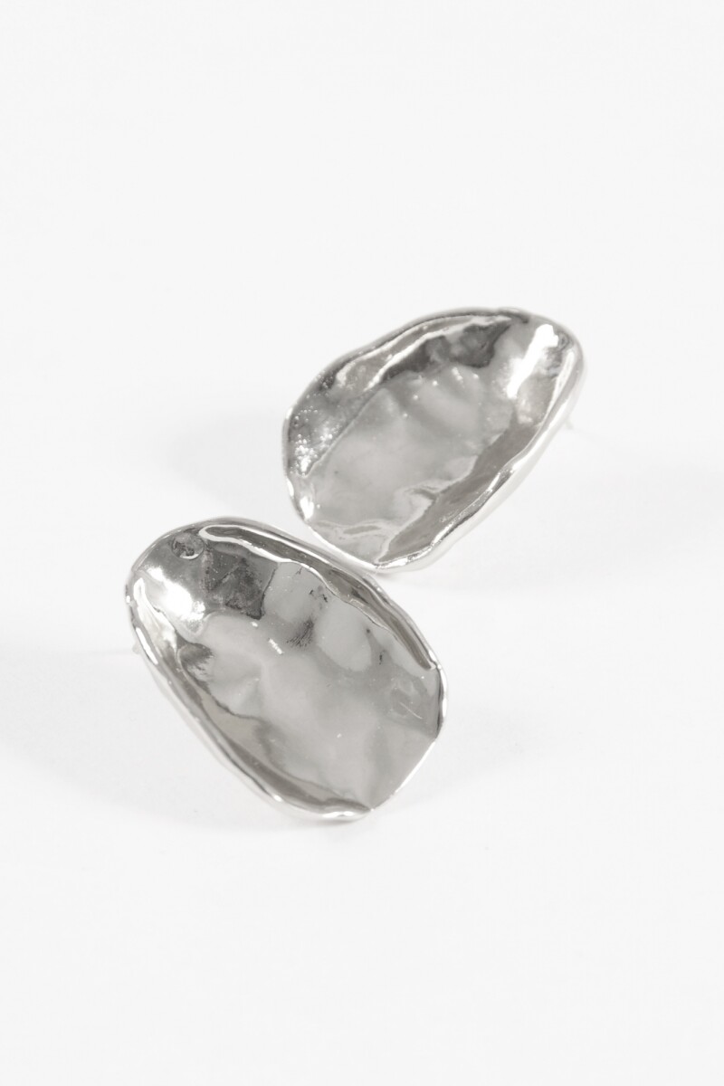 Caravanas machacadas plateado