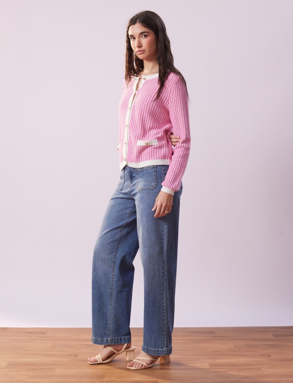 Cardigan Tweed FUCSIA