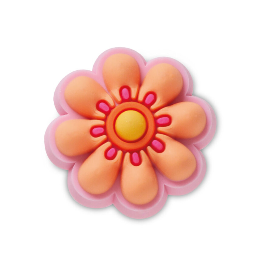 Jibbitz Tiny Orange and Pink Flower Multicolor