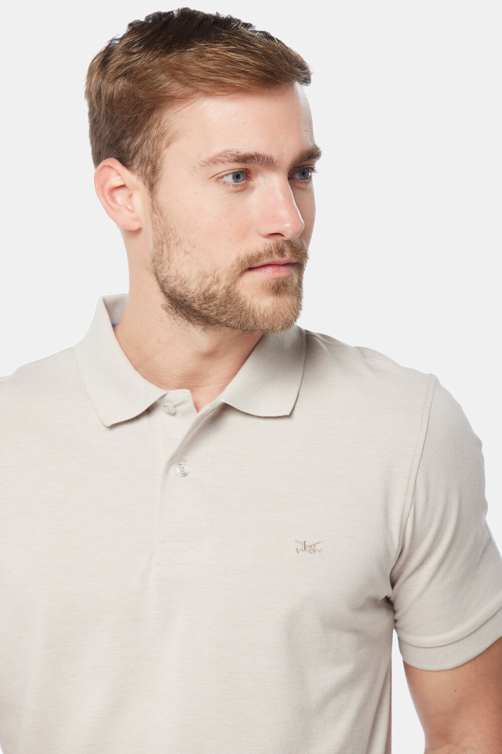 REMERA POLO LISA Beige