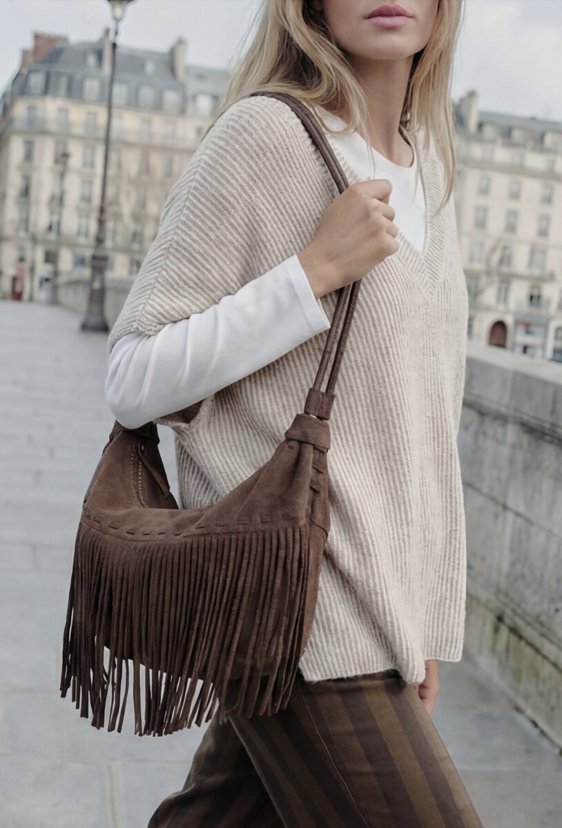 Chaleco Escote En V - Mocha 