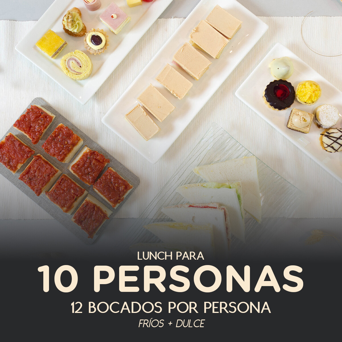Lunch Fiestas 10 personas - (Pizza) - 000 