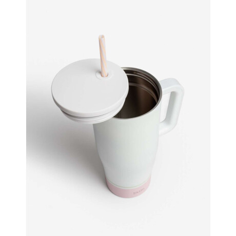 Vaso Metálico ''lo Quiero Todo'' Blanco Hueso