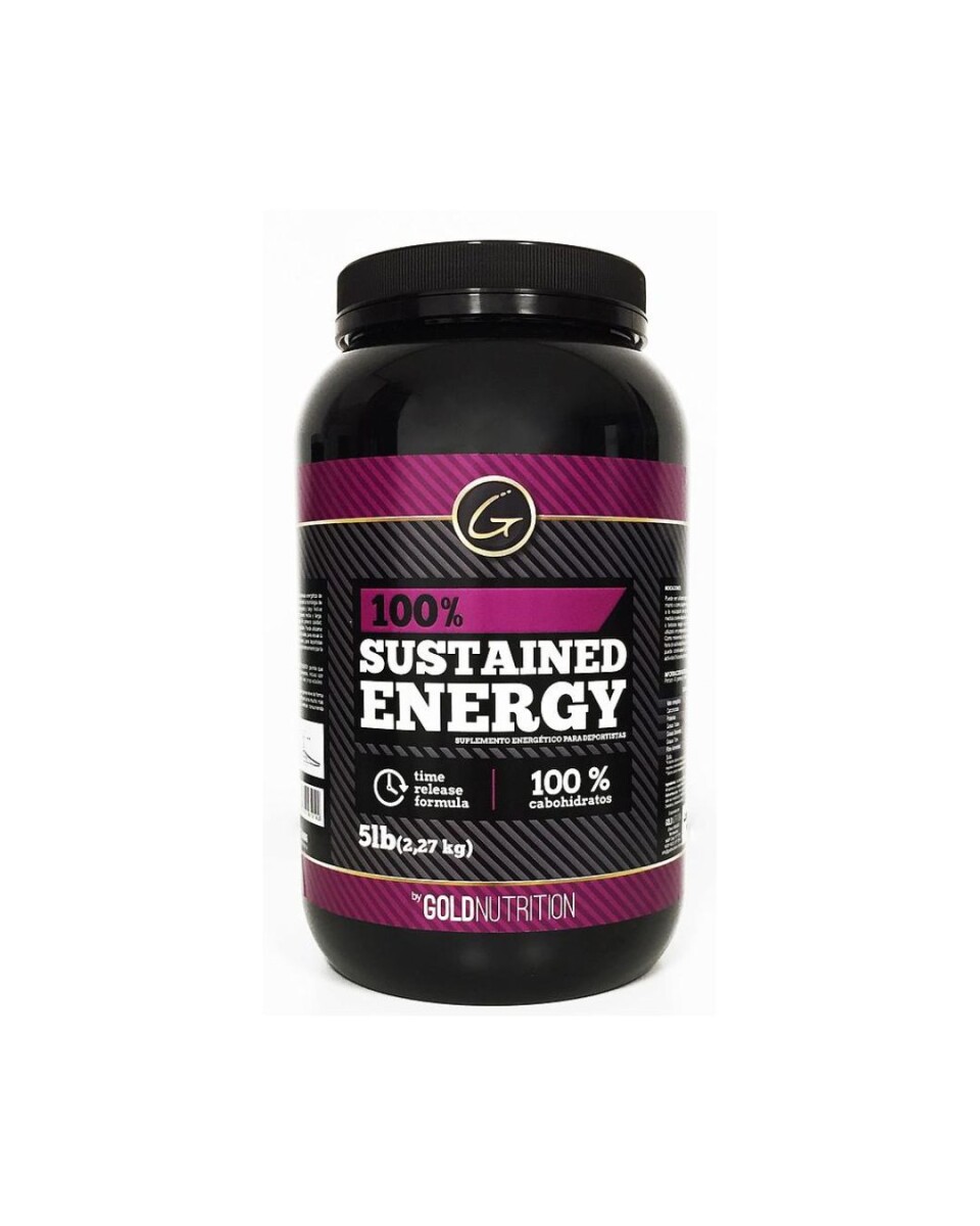 100% Sustained Energy 5lb Sabor Natural Gold Nutrition 