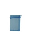 Bolsa organza 9x15 cm. TURQUESA